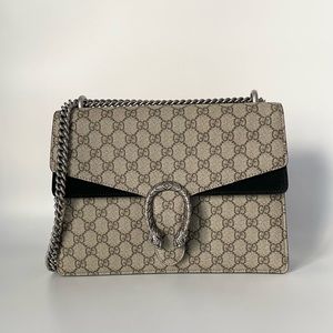 Authentic Gucci Medium GG Dionysus Black